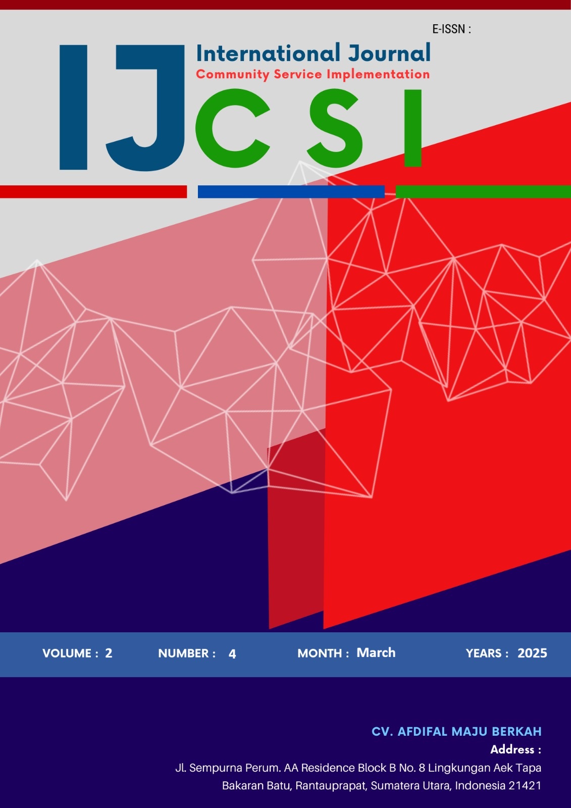 					View Vol. 2 No. 4 (2025): IJCSI MARCH 2025
				